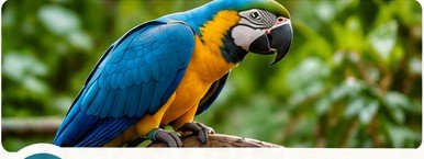 Ave de colores en su hábitat